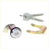 Chrome finished fuel lid gas lock cylinder with two keys and metal bracket for datsun nissan 620 1972-1979