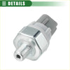 Fuel oil pressure sensor for toyota rav4 with silver metallic threaded sensor and gray plastic connector housing