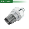 Fuel oil pressure sensor for toyota rav4 gray plastic and metallic with hexagonal metal housing and threaded end
