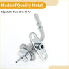Silver metallic fuel pressure regulator with adjustable ports for 20 to 70 psi for toyota 4runner 2002-2012