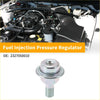 Silver metallic fuel pressure regulator with threaded stem and flanged top for toyota land cruiser 1998-2007 20-70 psi