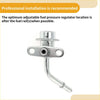 Silver metallic adjustable fuel pressure regulator with curved pipe and bracket for toyota tacoma 2001-2005