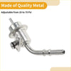 Silver metallic fuel pressure regulator with adjustable 20 to 70 psi for toyota tundra 2000 to 2023