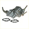 Gray metallic fuel pump with two threaded fittings and lever arm for nissan datsun sunny b310 210 120y 130y 140y