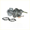 Gray metallic fuel pump with two brass fittings and black rubber gaskets for nissan datsun sunny b310 models