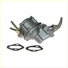 Gray metallic fuel pump assembly with curved lever and brass fittings for nissan datsun sunny b210 1.2l 1.4l engines