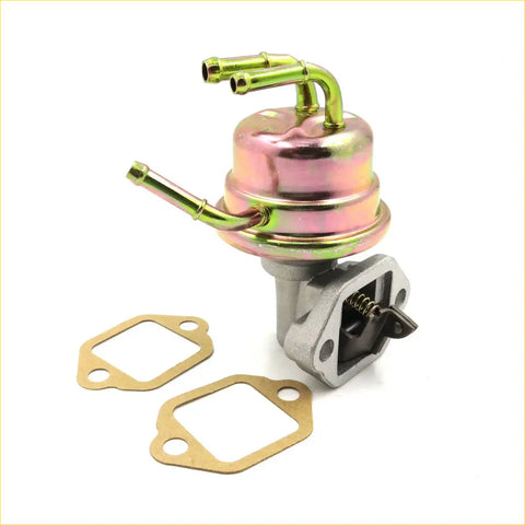 Fuel pump assembly for mitsubishi pajero montero l040 l041 shiny metallic pinkish gold with green brass fittings and gold gaskets