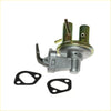 Silver metallic fuel pump assembly with brass fittings and black rubber gaskets for nissan presea 1.5l hardtop 1990-1995