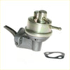 Silver metallic fuel pump assembly with black rubber handle and brass fittings for nissan pulsar langley 1978-1982