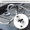 Fuel pump assembly for toyota sienna v6 3.3l 2004-2006 with white body and black wiring connectors back side view