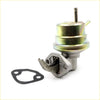 Silver metallic fuel pump for Daihatsu Charmant 1979 with brass top spring mechanism and black rubber gasket visible