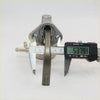 Gray metallic carburetor for datsun nissan patrol junior 1984-1986 with digital caliper measuring 53.79 mm width