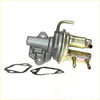 Gray metallic fuel pump with brass fittings and two black gaskets for mitsubishi delica star wagon l300 2.0l engine 1986-1994