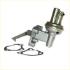 Silver metallic fuel pump assembly with attached gaskets for Mitsubishi Galant Eterna Sigma sedan 1983-1989