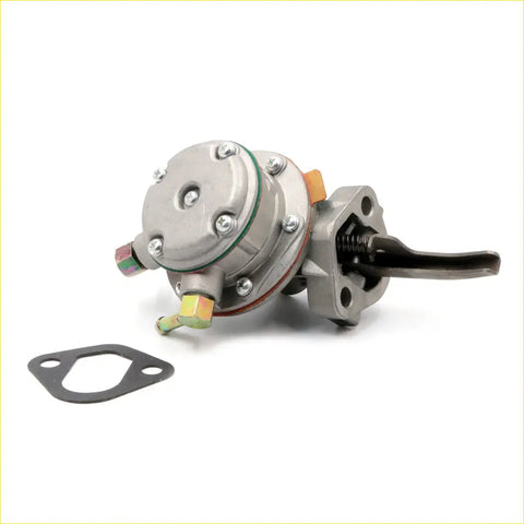 Silver metallic fuel pump with black handle and orange accents for nissan datsun 411 520 521 620 710 j1200 1965-1973