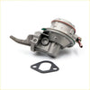 Silver metallic fuel pump with red and green rubber seal and black gasket for nissan datsun bluebird 510 engine