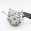 Silver metallic fuel pump with six brass screws and black rubber seals for Nissan Datsun Bluebird L16 L18 engine