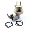 Metallic fuel pump for toyota hilux 1988-1997 with cylindrical body and spring-loaded lever arm