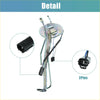 Silver metallic fuel pump hanger sender with black plastic 2-pin connector for toyota pickup 4runner 1989-1995 back view