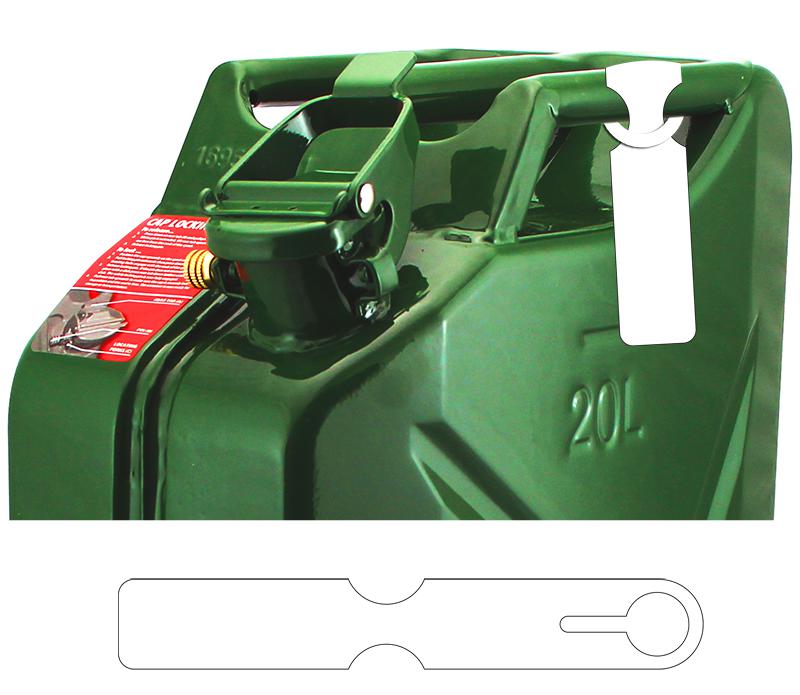 Fuel Can Tag Blank White Fctwht