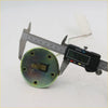 Fuel sender gauge for toyota hilux ute 1978-1983 showing circular greenish metallic motor measured by digital caliper