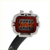 White plastic automotive fuel sender unit connector with orange and gray contacts attached to black cable for nissan patrol gu y61