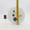 White plastic fuel suction pump tank for toyota hilux 2005-2015 with black ports gray handle and yellow measurement markings