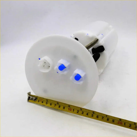 White plastic fuel suction pump tube with blue tipped connectors and metal spring for Toyota Hilux 2005-2015