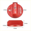 Red metallic fuel tank cap cover replacement for toyota with regular label ideal for 4wd ute offroad use