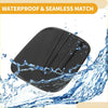 Black rectangular waterproof fuel tank door cap with subtle grooves for toyota highlander 2022-2025 gas tank flap
