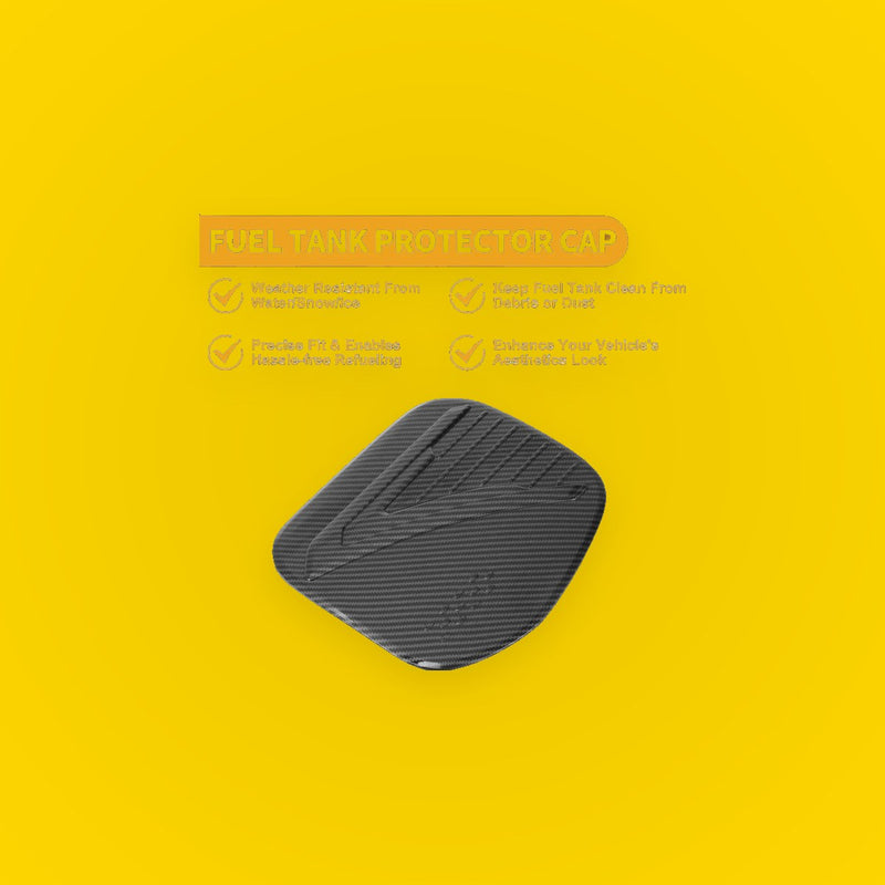 Fuel Tank Door Cap for Toyota Prius (2024-2025) Carbon Fiber Black