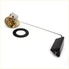 Black plastic fuel tank gauge sending unit with long metal rod and silver mounting plate for toyota hilux 88-97