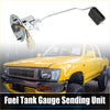 Silver and black fuel tank gauge sensor with curved metal arm and wiring for toyota pickup 1983-1998 back side view