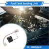 Black plastic fuel tank sending unit for toyota 4runner 2003-2009 with metal float arm and two wire connectors back view