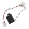 Fuel tank sending unit for toyota hilux 2004-2015 with black rectangular body red black wires and metal sensing arm back side