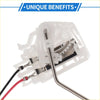 White plastic fuel tank sending unit for toyota rav4 2006-2018 with metal heater core and red black wiring connectors