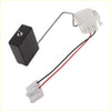 Black rectangular fuel tank sending unit with silver metal arm and red black wires for toyota sienna 2007-2010 back side