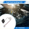 Fuel tank sending unit for toyota sienna 2007-2010 with black rectangular body white plastic float and red black wiring back view