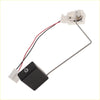 Black rectangular fuel tank sending unit for Toyota Tundra with silver metal float arm and red black wiring visible