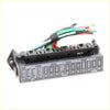 Black plastic fuse block assembly with labeled slots and colorful wires for datsun nissan 720 1980-1989