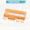 Orange plastic fusible link block assembly with copper terminals and clear window for Toyota Highlander Venza 2014-2020