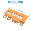 Orange plastic fusible link block assembly for Toyota Highlander Venza with five copper terminals and clear fuse windows