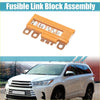 Orange plastic fusible link block assembly with five copper fuse links for toyota highlander venza 2014-2020
