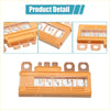 Orange plastic fusible link block assembly with copper terminals and transparent window for Toyota Highlander Venza 2014-2020