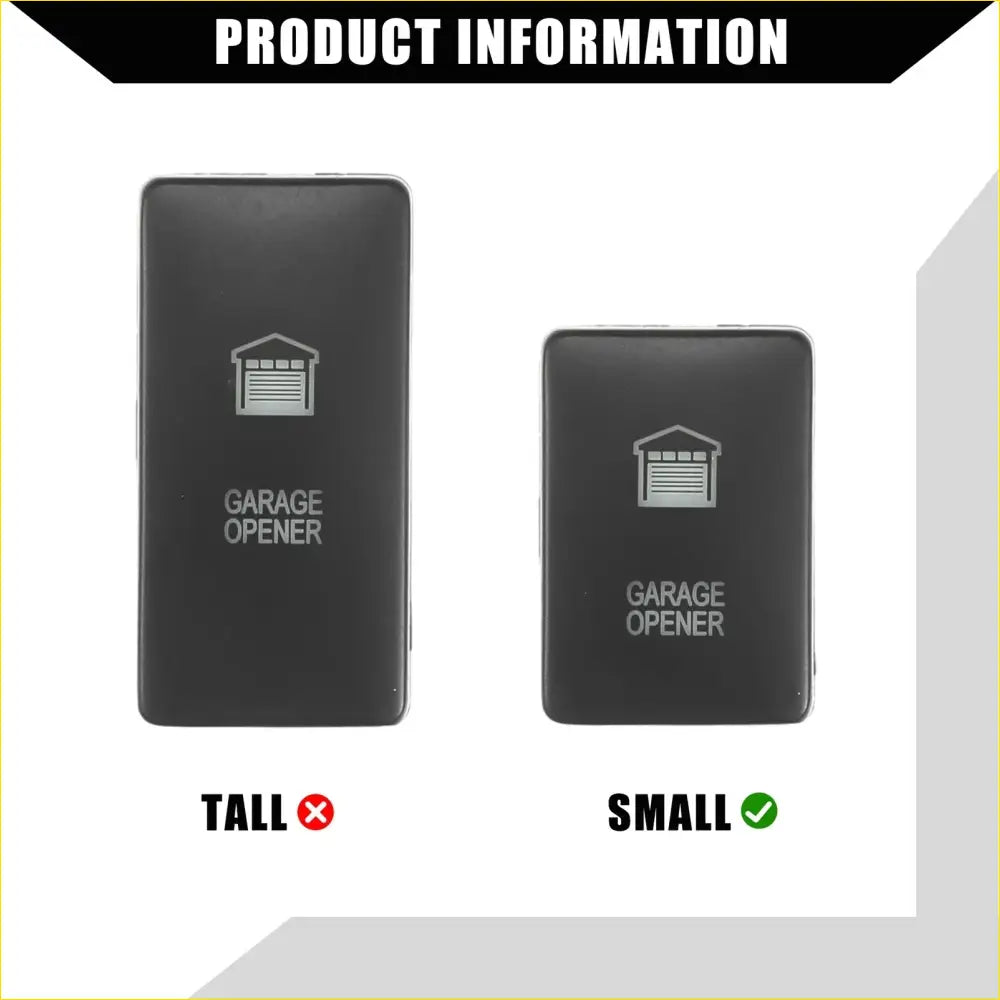 Garage Opener Push Button Switch Set for Toyota Land Cruiser 4Runner - Electrical