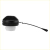 Black plastic gas cap fuel tank cover with long pull handle for toyota 4runner 2003-2009 shown from back side