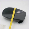Black glossy plastic gas fuel cover lid with smooth latch for nissan navara king cab d40 4wd 2007-2014 back side