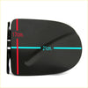 Black glossy gas fuel door cover with sleek curved design and mounting bracket for nissan navara double cab 2007-2013