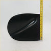Black glossy plastic shovel head with smooth curved design for gas fuel door cover on nissan navara double cab 4x4 d40