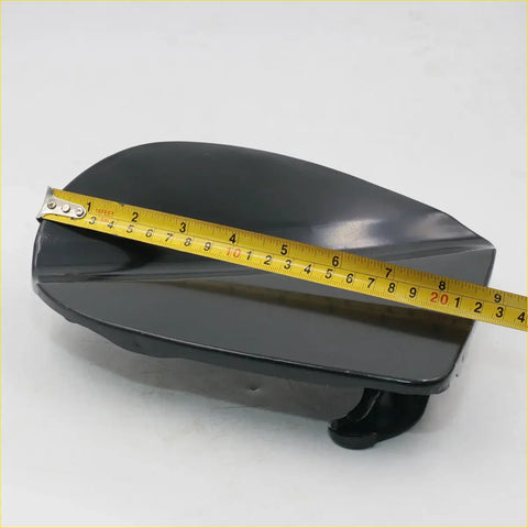 Black glossy plastic motorcycle side mirror housing with curved aerodynamic design for nissan navara king cab d40 4wd fuel door cover
